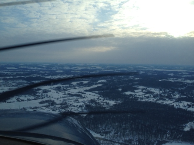 Ohio in Winter from the Air